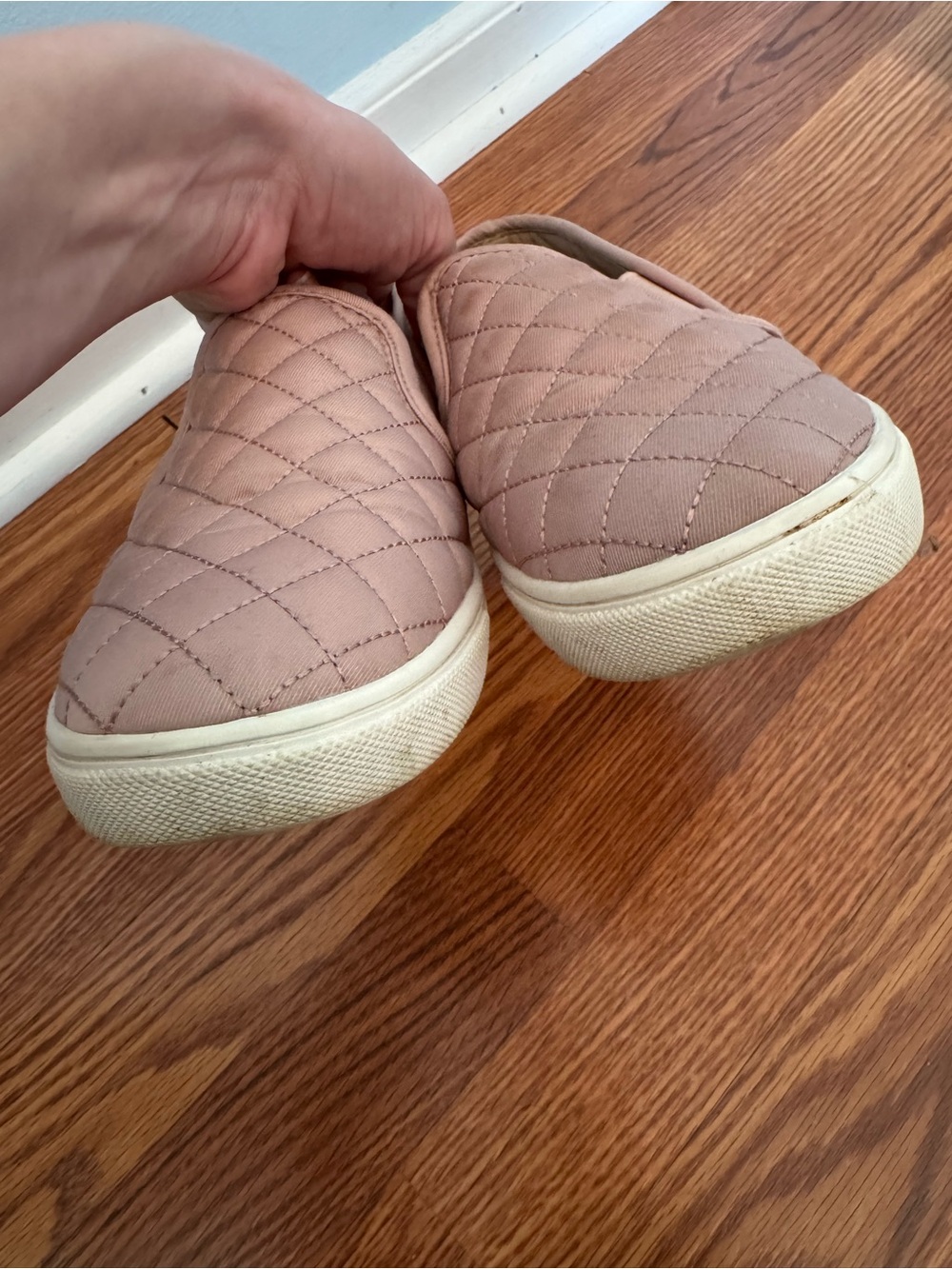 Steve Madden Quilted Slip-On Espadrilles - Dusty Pink - Picture 2 of 4